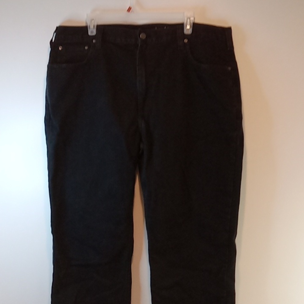 Carhartt Rugged Flex Relaxed Fit Straight Jeans Black Denim Men's Sz 40x34 EUC!